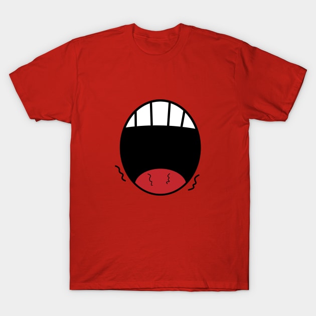 O mouth cartoon T-Shirt by dodolanlaku